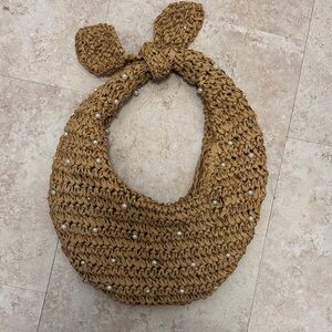 Haute Hippie Tan Woven Bag